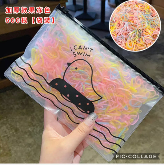 Elastic Hair Band Pony Tail - Assorted Colour - Clearance