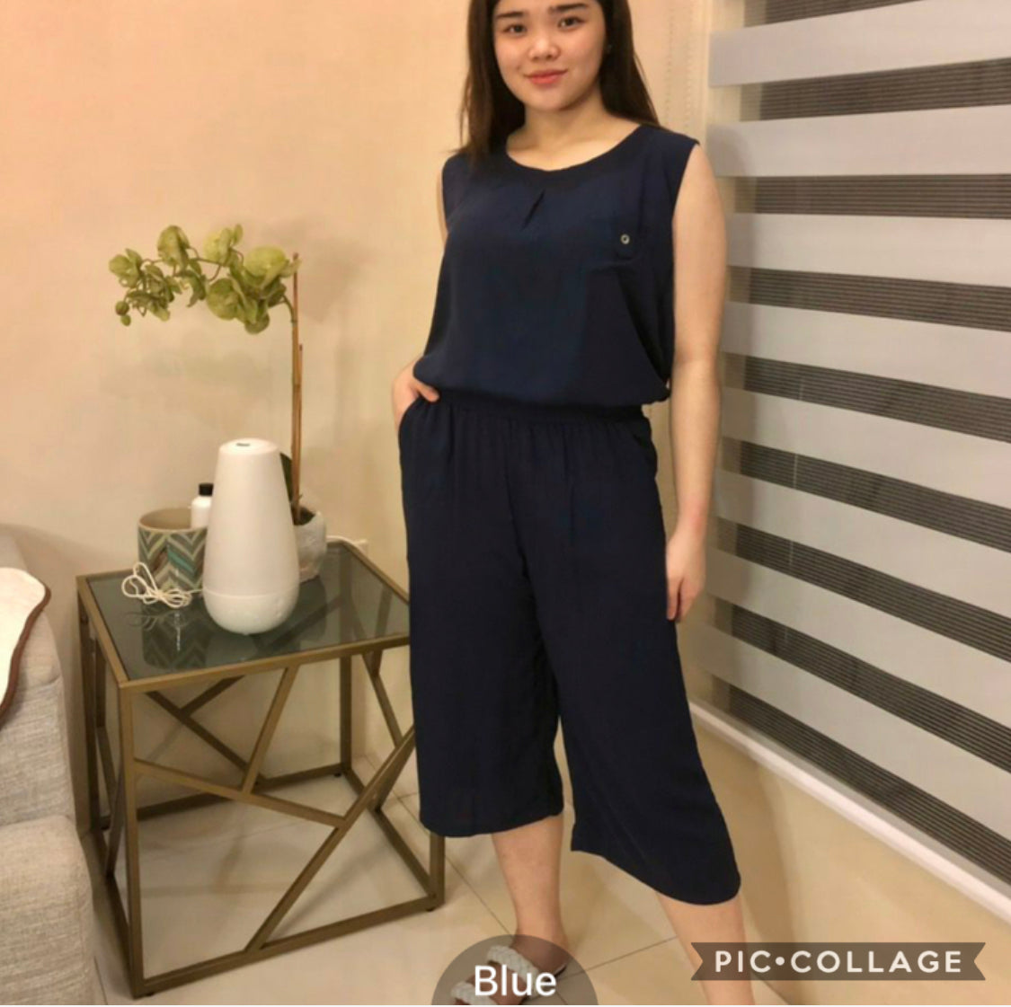 Ladies Plain Challis Boho Pants Set