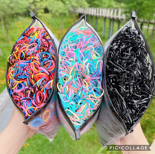 Elastic Hair Band Pony Tail - Assorted Colour - Clearance