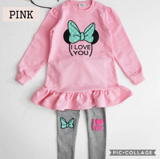 Clearance - Girls Longsleeves Top & Leggings